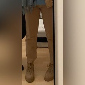 Tan cheeky straight high-rise low-cut GAP jeans | size 28